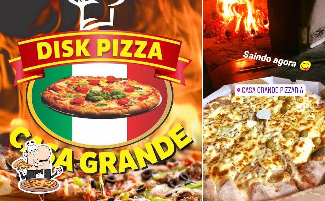 Consiga diversos estilos de pizza