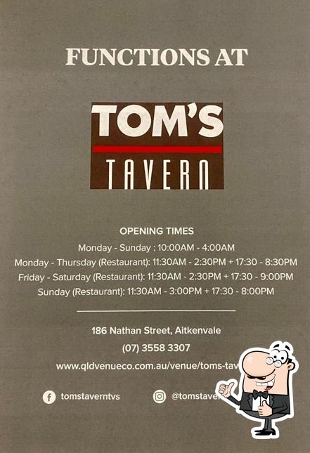 Tom's Tavern in Aitkenvale Restaurant menu and reviews