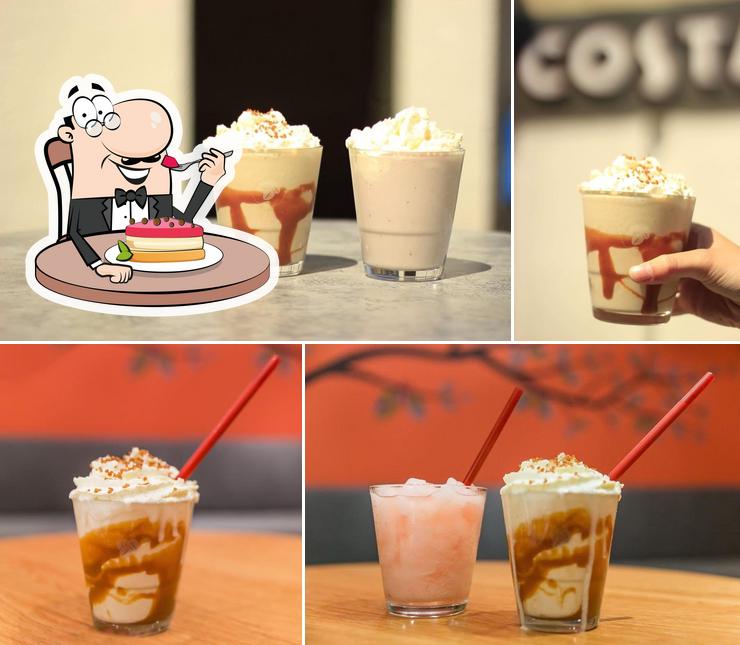 Costa Coffee serves a range of desserts