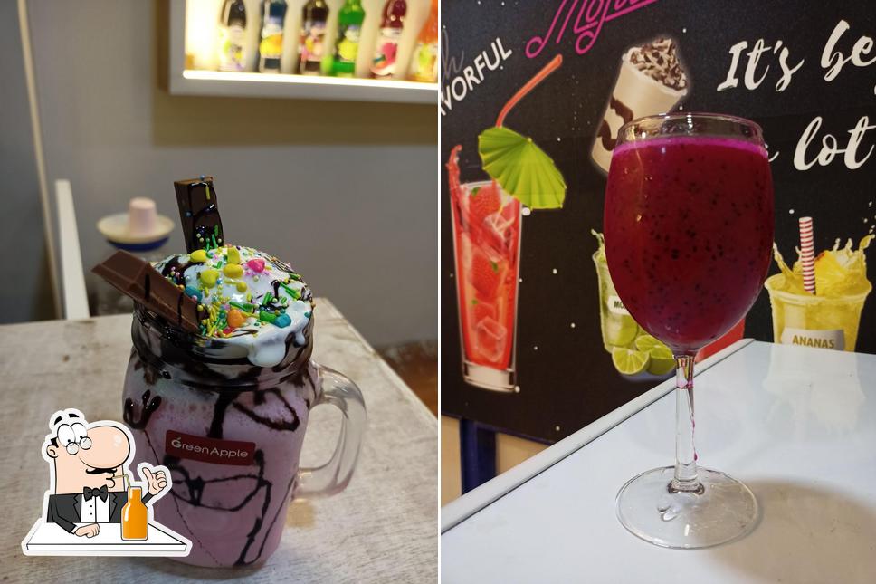 Enjoy a drink at Al Karim Fast Food