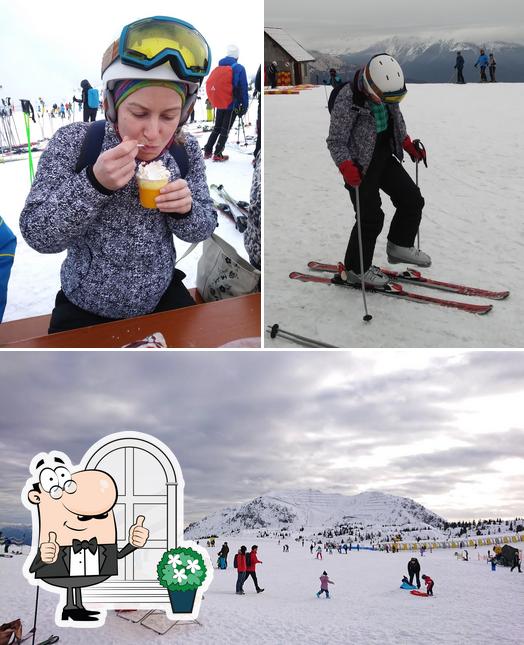 Goditi la vista dagli esterni di Bar Ristoro Cima Zoncolan