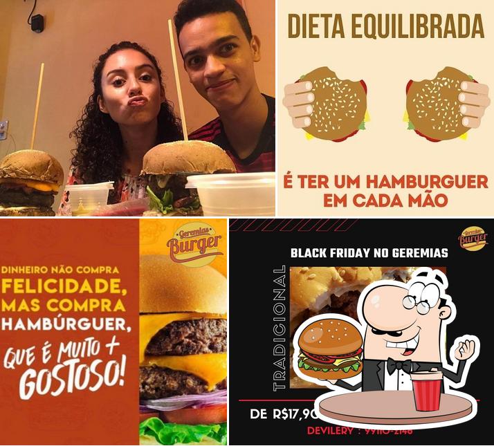 Consiga um hambúrguer no Geremias Burger