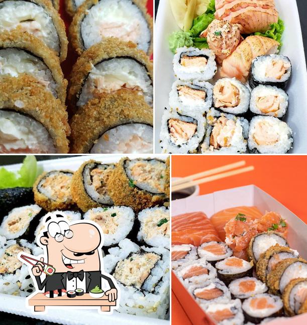 Try out various sushi options