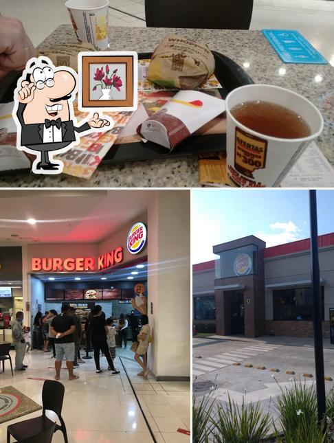 Entre diferentes coisas, interior e exterior podem ser encontrados no Burger King