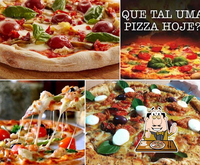 Peça diferentes estilos de pizza