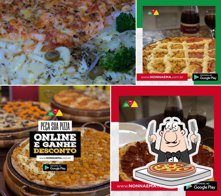 Escolha pizza no Nonna Ema Pizzaria e Restaurante Cachoeirinha