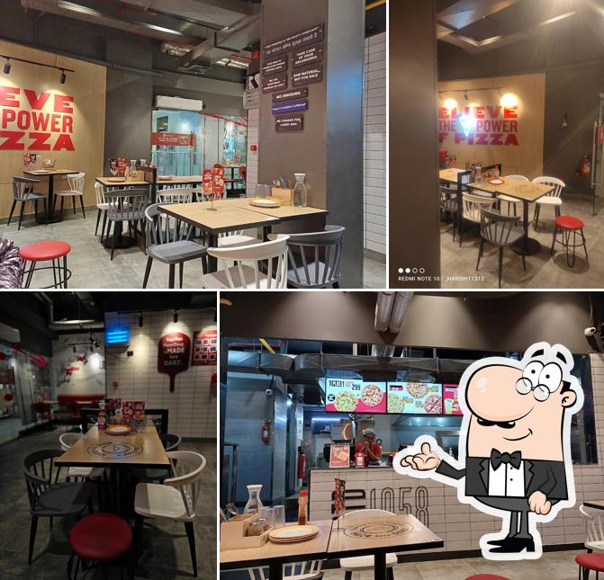 The interior of Pizza Hut Narmada Road, Jabalpur