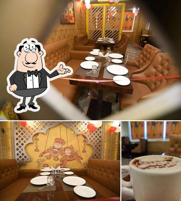 The restaurant's interior and beverage