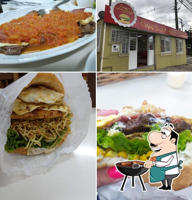 Escolha refeições de carne no Esquina DoLanche