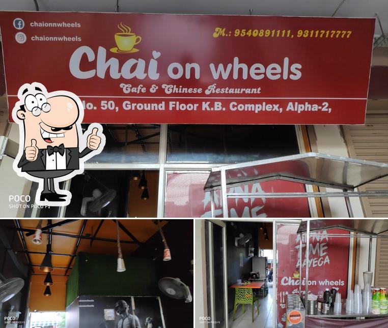 See this picture of Chai on Wheels