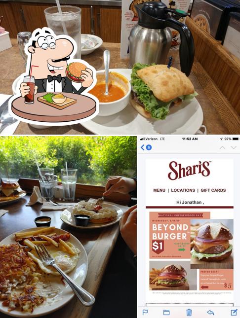 Tómate una hamburguesa en Shari's Cafe and Pies