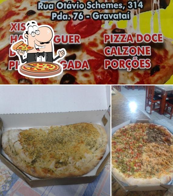 Escolha pizza no Bitelo Lanches