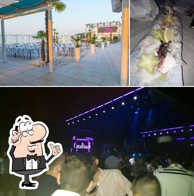 Gli interni di Coco Beach Club