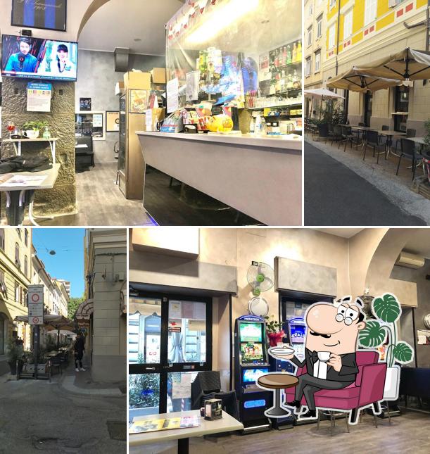 Gli interni di Bar Crispi Inter Club Trieste