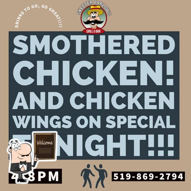 Skeeter Barlow's Grill & Bar in Sarnia Restaurant menu and reviews