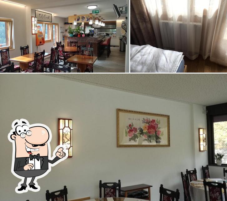 Посмотрите на внутренний интерьер "Qi-Lin Hôtel Restaurant Chinois"