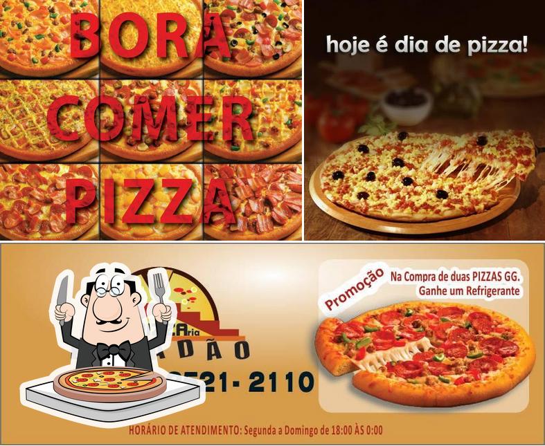 Escolha pizza no Escadão Pizza