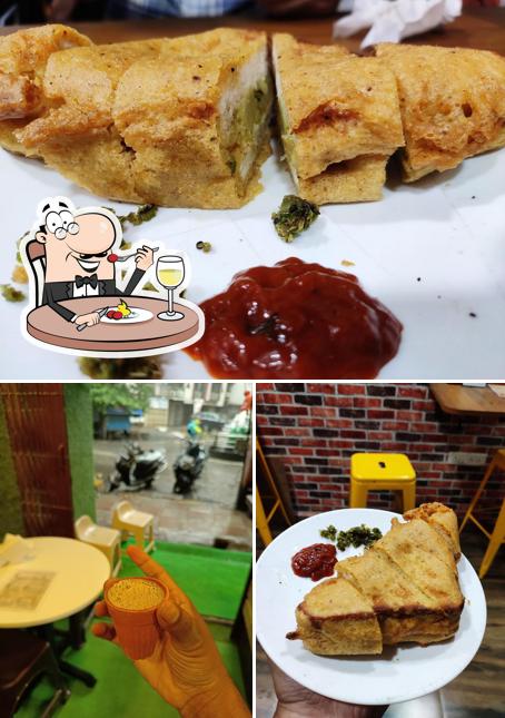 The photo of food and exterior at Kulhad katta