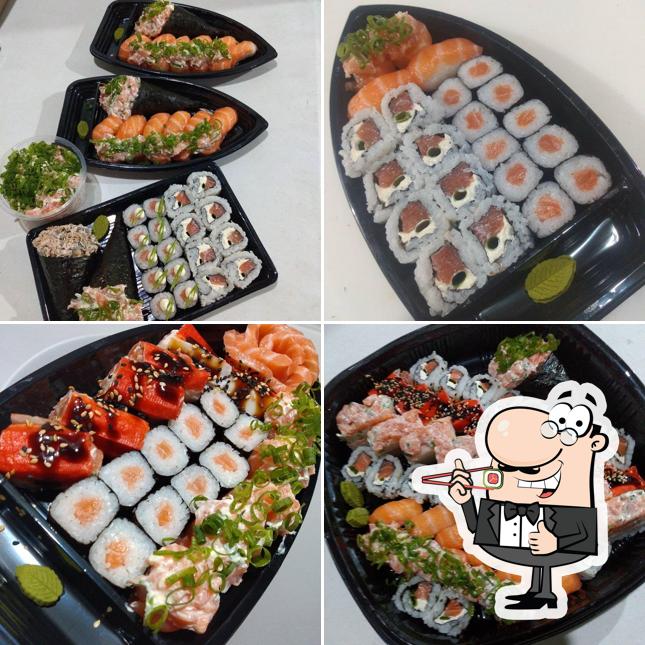 Prove diferentes opções de sushi