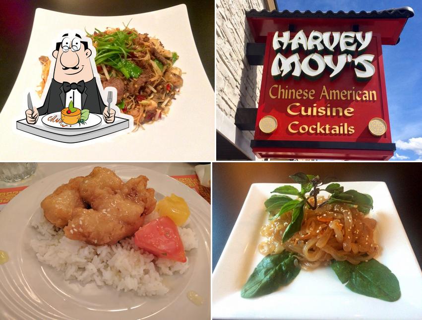 Food at Harvey Moy's Chinese & American Restaurant