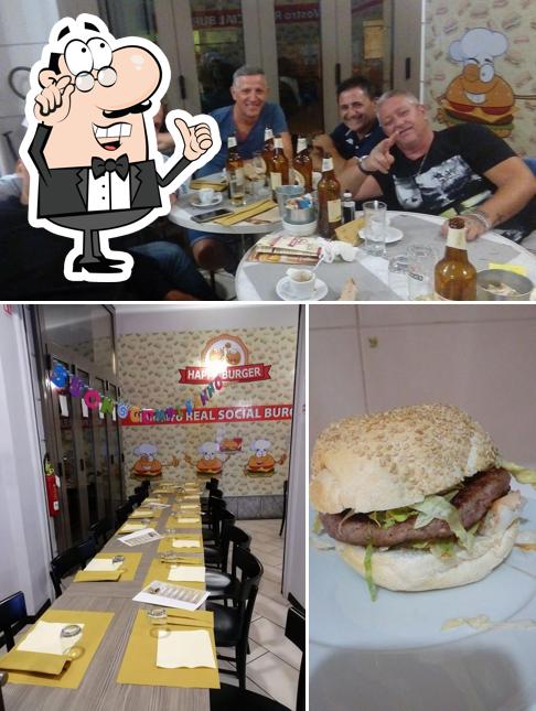 La photo de la intérieur et burger concernant Happy Burger