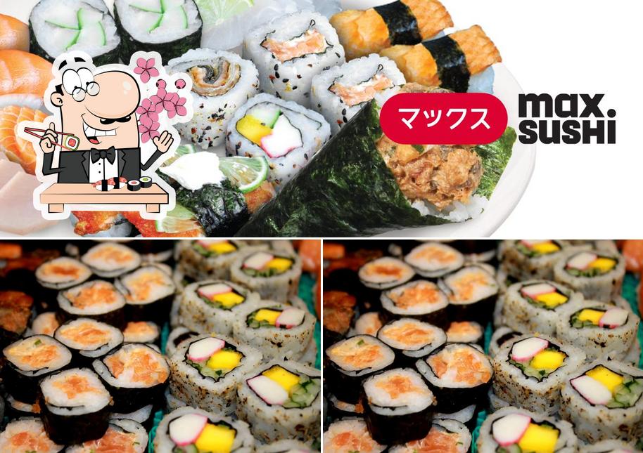 Peça diferentes opções de sushi