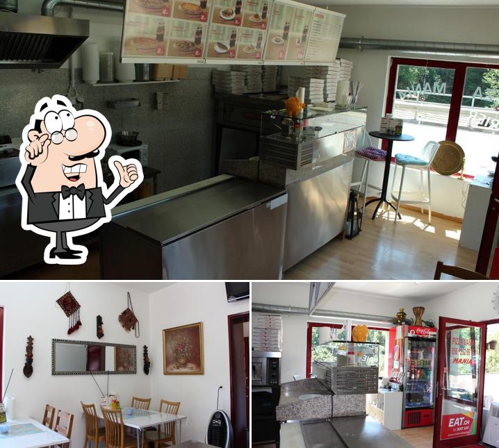 L'intérieur de Pizza Mania, Cayir Hüseyin