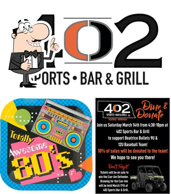 402 Sports Bar and Grill in Beatrice Restaurant menu and reviews