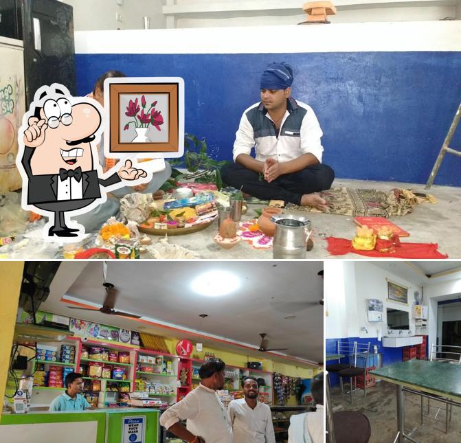 The interior of Chandana Sweets
