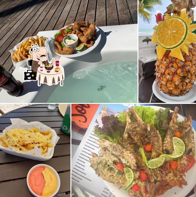 Comida em Corais Gunga Beach Club