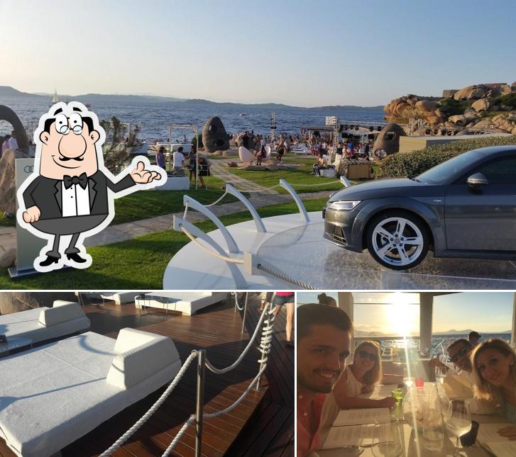 Gli interni di Phi Beach - Spiaggia, Club & Ristorante