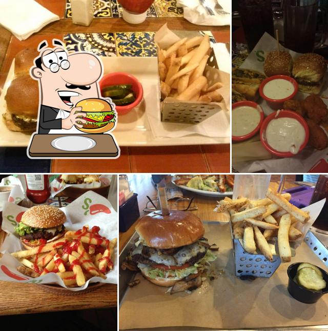 Try out a burger at Chili's