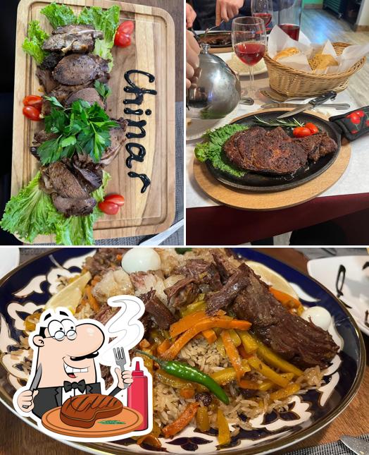 Get meat dishes at Chinor