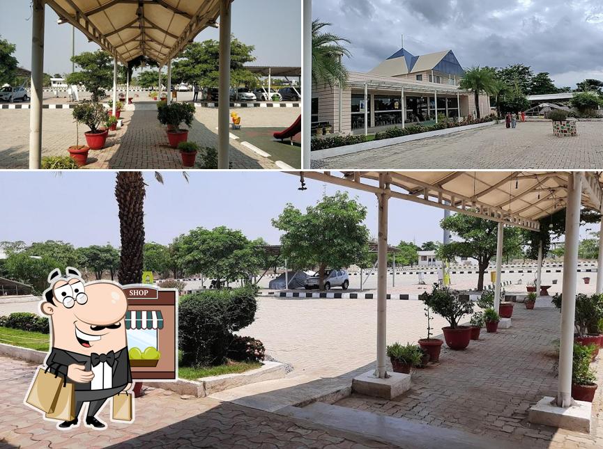Check out the outside area of FOOD PYRAMID NH 44