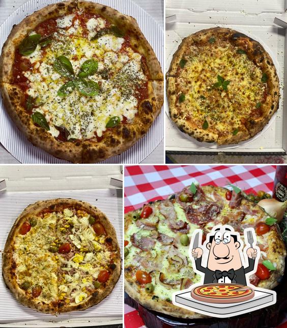 Consiga diferentes tipos de pizza