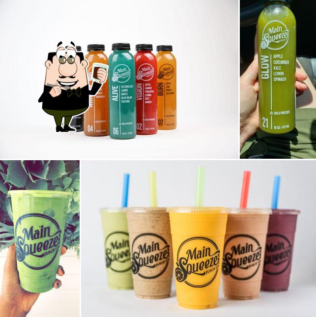 Enjoy a drink at Main Squeeze Juice Co