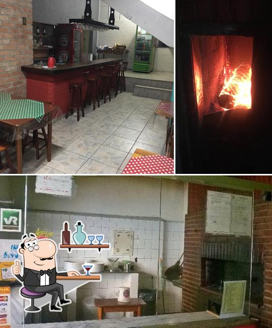 O interior do Pizzaria Di Rocca