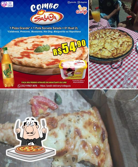 Experimente pizza no Vide Gula Lanches