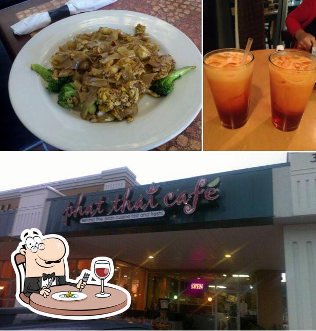 Take a look at the picture showing food and exterior at Phat Thai Cafe