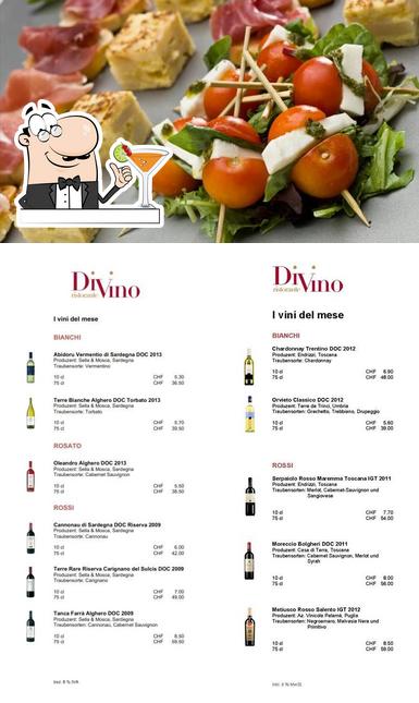 La bevanda e cibo del ristorante