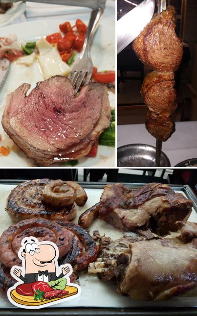 Escolha refeições de carne no Churrascaria Boi Bom