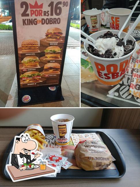 Comida em Burger King