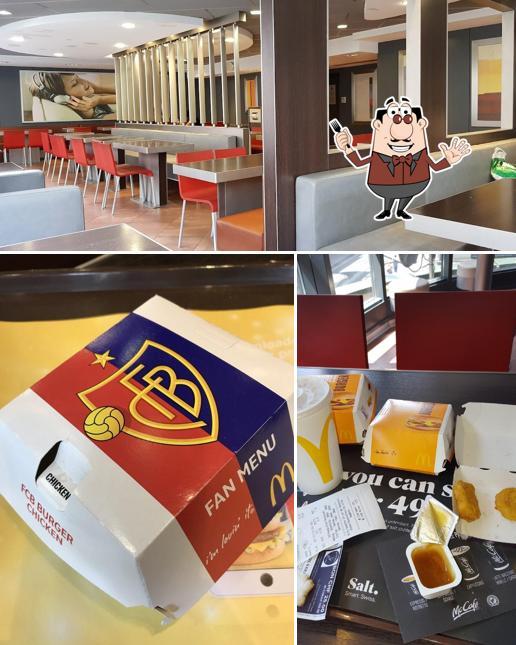 La foto della cibo e interni di McDonald's Basel Greifengasse