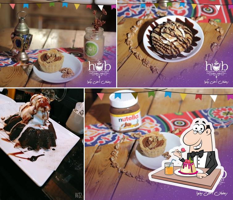 HUB Dessert & Lounge sirve una buena selección de postres