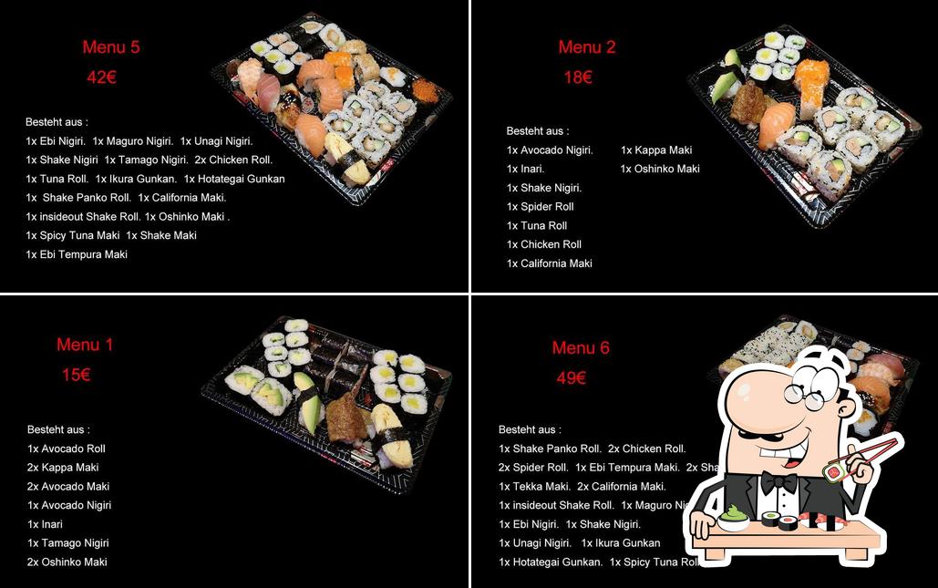 Choisissez de nombreuses options de sushi