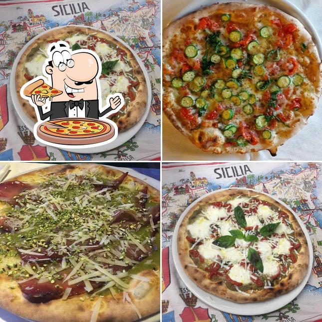 Essayez de nombreux types de pizzas