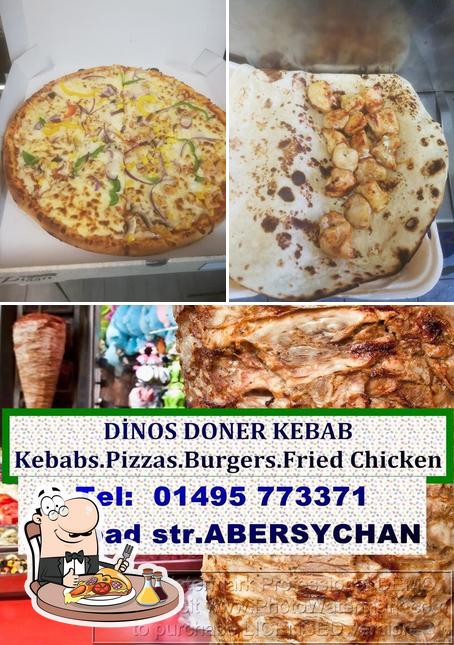 Pick pizza at Dinos Kebab