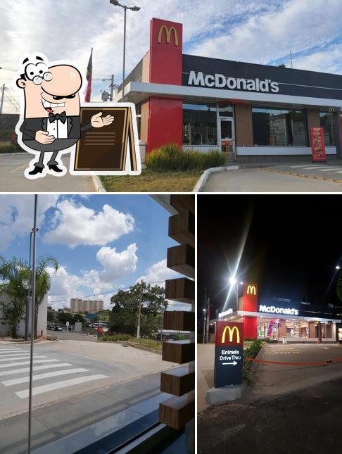 O exterior do McDonald's