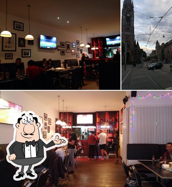 Voici la photo indiquant la intérieur et extérieur sur Burger Mafia - Saarbrücken