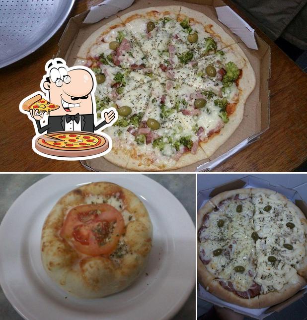 Experimente pizza no Delícias da Vovó Fon